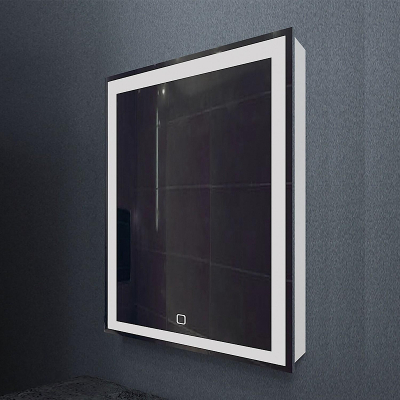 Зеркальный шкаф Mixline Минио 60 R 547083 с подсветкой цвет Белый