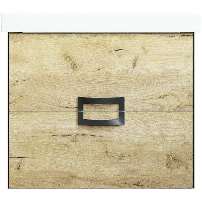 Тумба под раковину Sanflor Выборг 60 С16294 подвесная Дуб крафт золотой