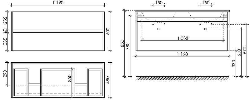 Тумба под раковину Sancos Smart 120 SM120-2E подвесная Дуб Бардолино Белая, купить, цена, заказать, магазин, доставка, скидка, промокод, купить, цена, заказать, магазин, доставка, скидка, промокод