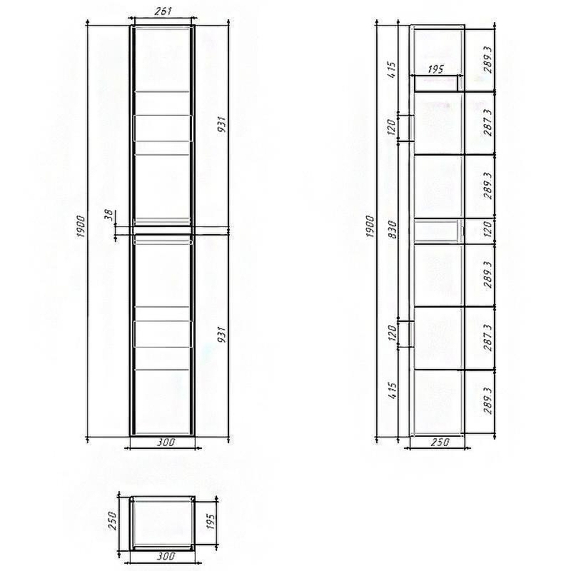 Шкаф пенал Dreja Slim 30 99.0505 Бетон Белый глянец, купить, цена, заказать, магазин, доставка, скидка, промокод, купить, цена, заказать, магазин, доставка, скидка, промокод