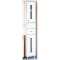 Шкаф пенал Бриклаер Бали 34 4627125412066 с бельевой корзиной Светлая лиственница Белый, купить, цена, заказать, магазин, доставка, скидка, промокод, купить, цена, заказать, магазин, доставка, скидка, промокод