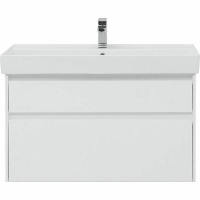 Тумба под раковину Aquanet Nova Lite Slim Synergy 100 249940 подвесная Белая глянцевая, купить, цена, заказать, магазин, доставка, скидка, промокод, купить, цена, заказать, магазин, доставка, скидка, промокод