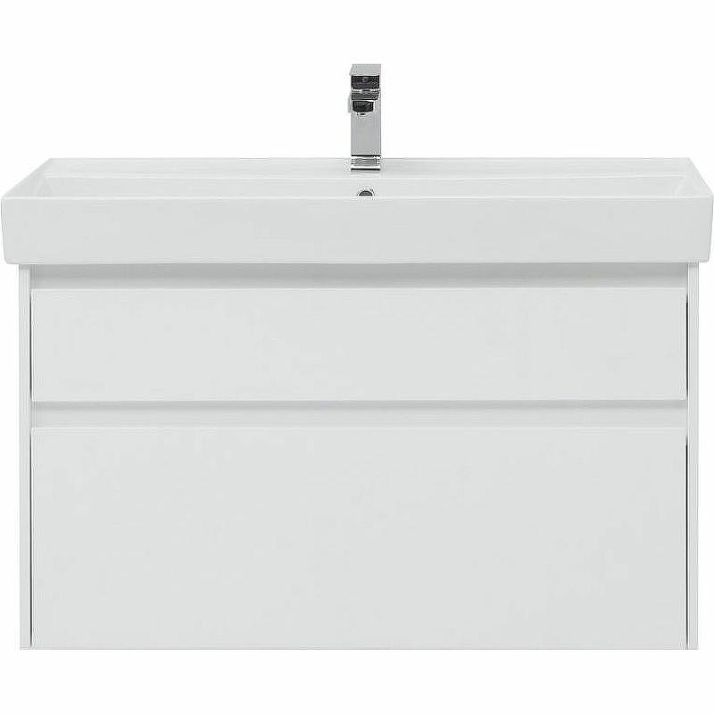 Тумба под раковину Aquanet Nova Lite Slim Synergy 100 249940 подвесная Белая глянцевая, купить, цена, заказать, магазин, доставка, скидка, промокод, купить, цена, заказать, магазин, доставка, скидка, промокод