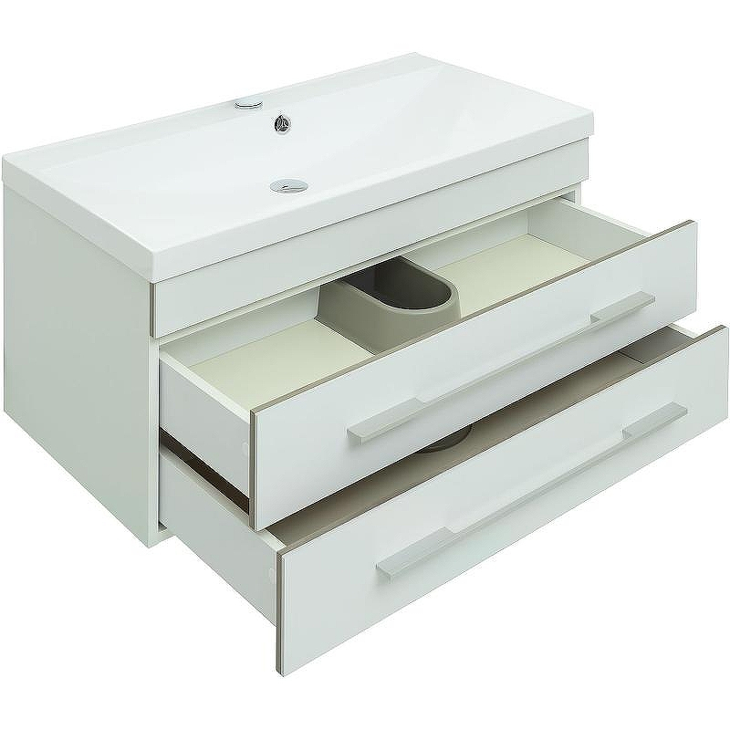 Тумба с раковиной Aquanet Верона 90 287647 подвесная Белая матовая, купить, цена, заказать, магазин, доставка, скидка, промокод, купить, цена, заказать, магазин, доставка, скидка, промокод