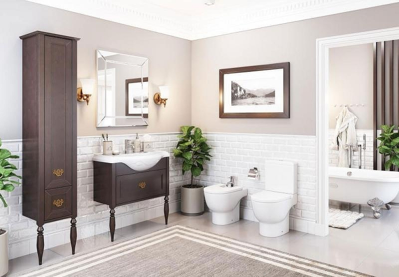 Шкаф пенал Roca America Evolution L 40 ZRU9302946 L Дуб темный шоколад, купить, цена, заказать, магазин, доставка, скидка, промокод, купить, цена, заказать, магазин, доставка, скидка, промокод