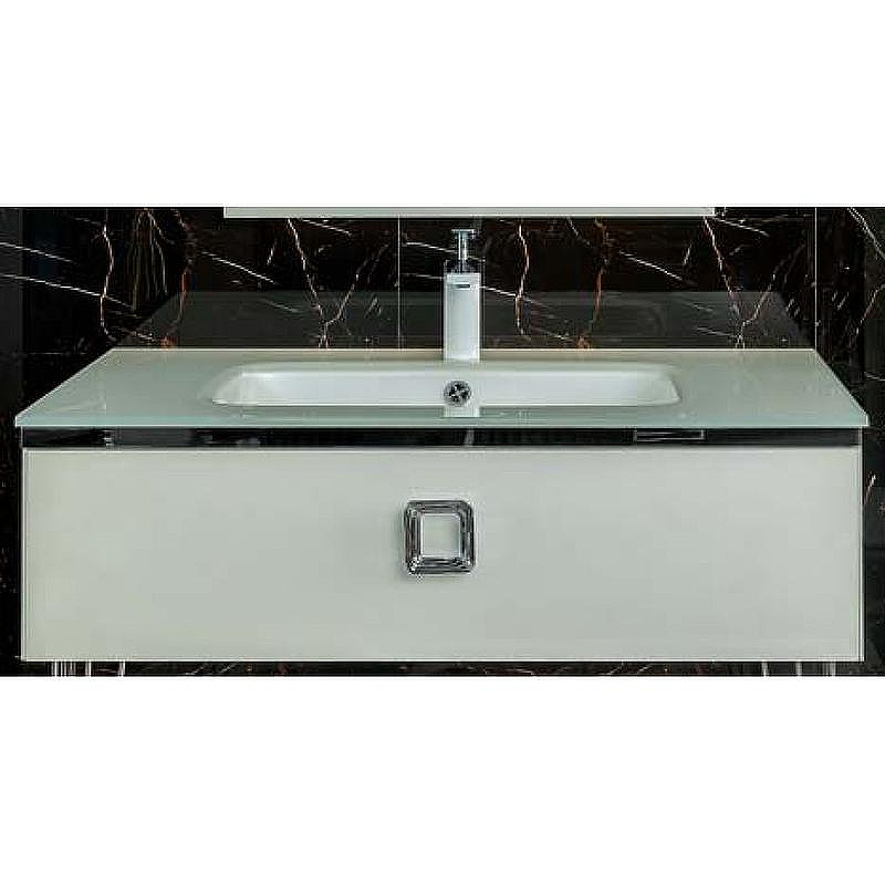 Тумба под раковину Boheme Armadi Art Lucido 80 770-080-W подвесная Жемчужный белый, купить, цена, заказать, магазин, доставка, скидка, промокод, купить, цена, заказать, магазин, доставка, скидка, промокод