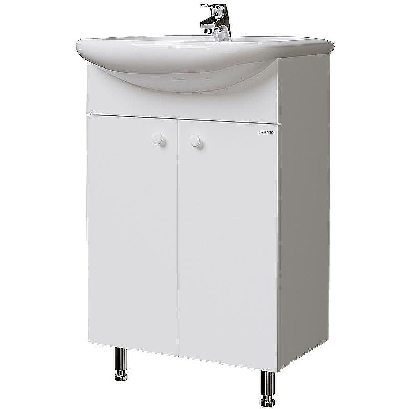 Тумба под раковину Grossman Крит-Эко 50 105005 Белая, купить, цена, заказать, магазин, доставка, скидка, промокод, купить, цена, заказать, магазин, доставка, скидка, промокод