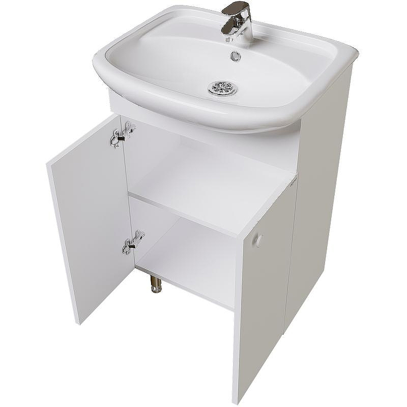 Тумба под раковину Grossman Крит-Эко 50 105005 Белая, купить, цена, заказать, магазин, доставка, скидка, промокод, купить, цена, заказать, магазин, доставка, скидка, промокод