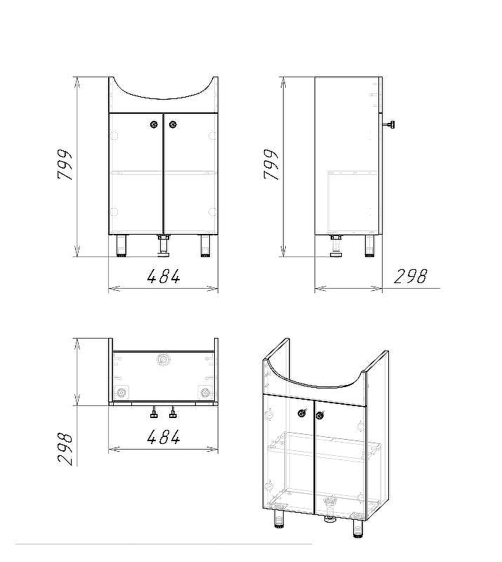Тумба под раковину Grossman Крит-Эко 50 105005 Белая, купить, цена, заказать, магазин, доставка, скидка, промокод, купить, цена, заказать, магазин, доставка, скидка, промокод
