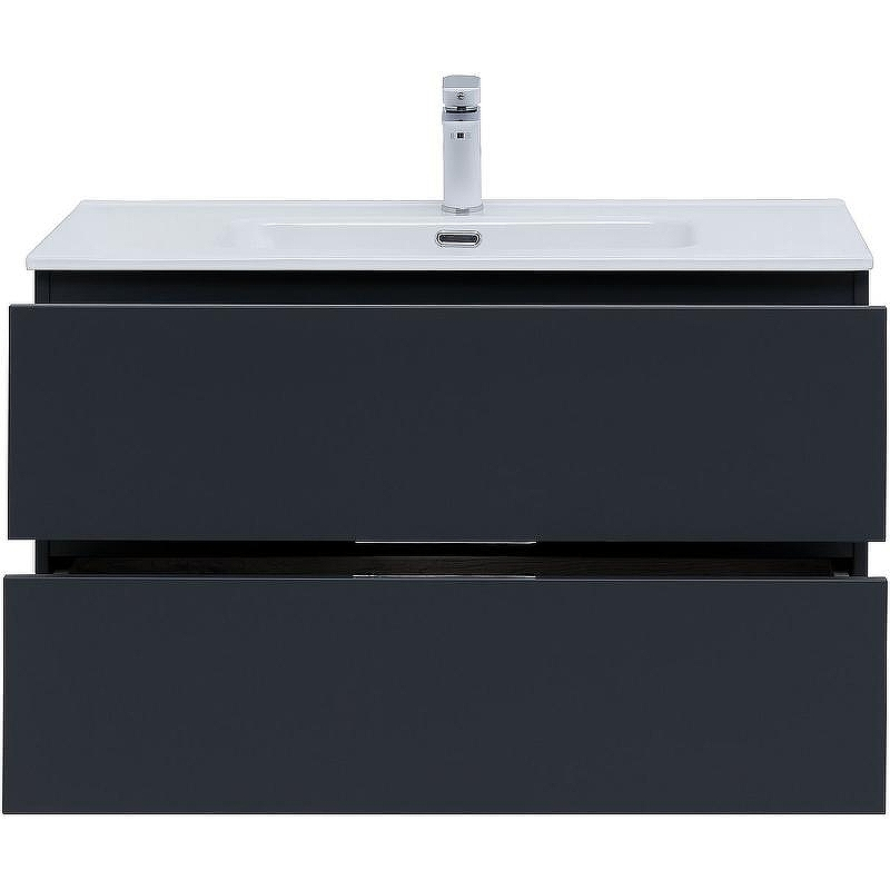 Тумба под раковину Aquanet Алвита New 90 303919 подвесная Антрацит, купить, цена, заказать, магазин, доставка, скидка, промокод, купить, цена, заказать, магазин, доставка, скидка, промокод