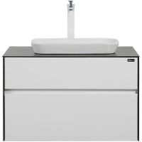 Тумба с раковиной Black&White Universe U907.800-1 80 907U800-1 подвесная White matt Lauren gold, купить, цена, заказать, магазин, доставка, скидка, промокод, купить, цена, заказать, магазин, доставка, скидка, промокод