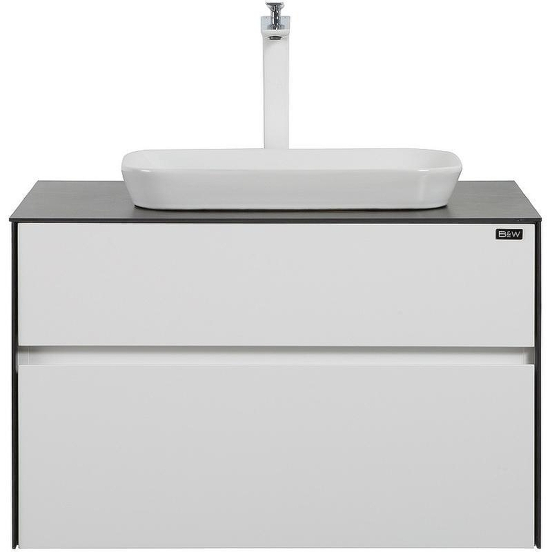 Тумба с раковиной Black&White Universe U907.800-1 80 907U800-1 подвесная White matt Lauren gold, купить, цена, заказать, магазин, доставка, скидка, промокод, купить, цена, заказать, магазин, доставка, скидка, промокод