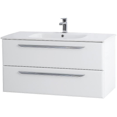 Тумба под раковину Cezares Eco-Cer 80 ECO-CER-800-2C-SO-BL подвесная Bianco Lucido без ручек