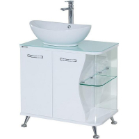 Тумба под раковину Bellezza Рио 70 L 4633611242017 Белая, купить, цена, заказать, магазин, доставка, скидка, промокод, купить, цена, заказать, магазин, доставка, скидка, промокод