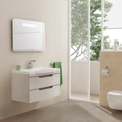 Зеркало SanVit Модерн 90 zmodern090 с подсветкой с кнопочным выключателем