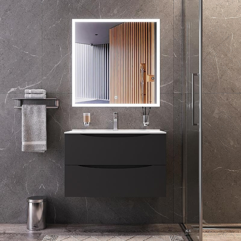 Зеркало Bond Cube 80x80 M44ZE-8080 с подсветкой с сенсорным выключателем, купить, цена, заказать, магазин, доставка, скидка, промокод, купить, цена, заказать, магазин, доставка, скидка, промокод