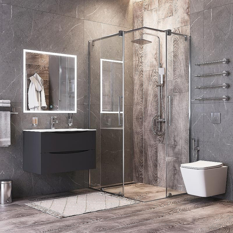 Зеркало Bond Cube 80x80 M44ZE-8080 с подсветкой с сенсорным выключателем, купить, цена, заказать, магазин, доставка, скидка, промокод, купить, цена, заказать, магазин, доставка, скидка, промокод