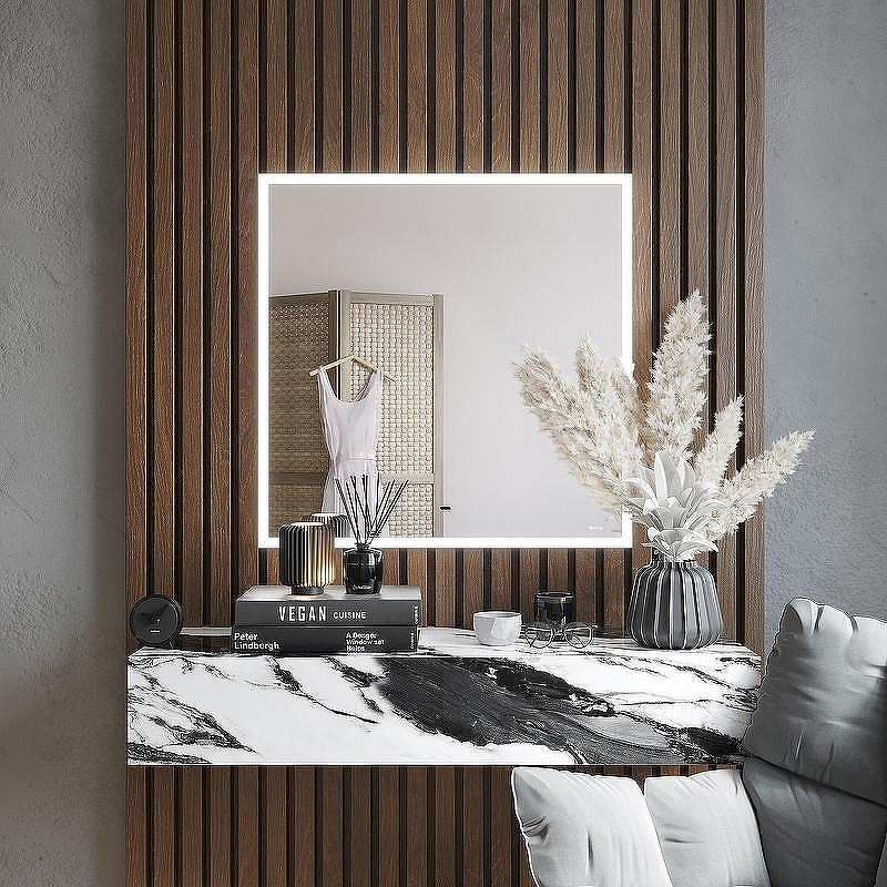 Зеркало Bond Cube 80x80 M44ZE-8080 с подсветкой с сенсорным выключателем, купить, цена, заказать, магазин, доставка, скидка, промокод, купить, цена, заказать, магазин, доставка, скидка, промокод