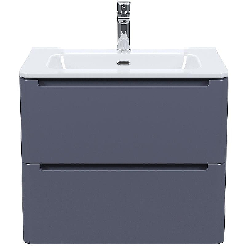 Тумба с раковиной Iddis Edifice 60 EDI60D0i95K подвесная Темно-серая, купить, цена, заказать, магазин, доставка, скидка, промокод, купить, цена, заказать, магазин, доставка, скидка, промокод