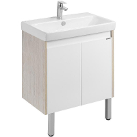 Тумба под раковину Aquaton Сканди Doors 70 1A278901SDB20 Белый глянец Дуб верона, купить, цена, заказать, магазин, доставка, скидка, промокод, купить, цена, заказать, магазин, доставка, скидка, промокод