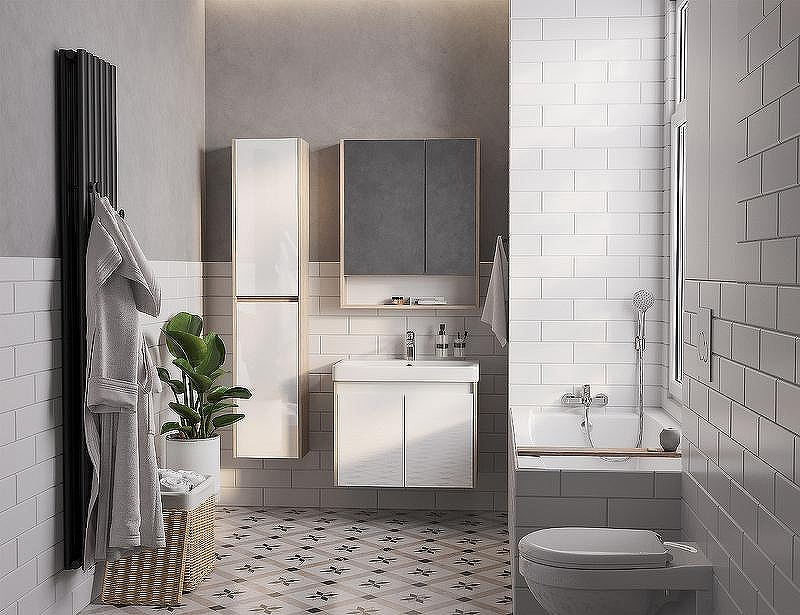 Тумба под раковину Aquaton Сканди Doors 70 1A278901SDB20 Белый глянец Дуб верона, купить, цена, заказать, магазин, доставка, скидка, промокод, купить, цена, заказать, магазин, доставка, скидка, промокод