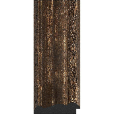 Зеркало Evoform Exclusive 142х62 BY 3534 с фацетом в багетной раме - Состаренное дерево с орнаментом 120