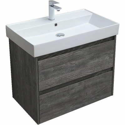 Тумба под раковину Aquanet Nova Lite 75 287890 подвесная Дуб серый