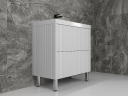 Тумба под раковину Style Line Стокгольм 80 ЛС-00002335 Белый рифленый софт, купить, цена, заказать, магазин, доставка, скидка, промокод, купить, цена, заказать, магазин, доставка, скидка, промокод