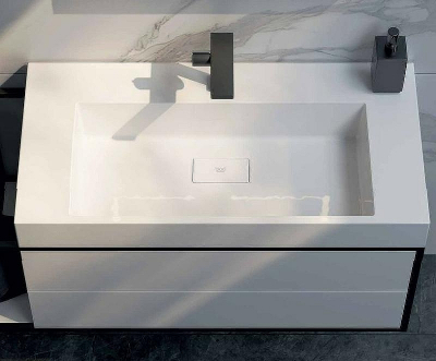 Тумба под раковину Clarberg Logic 80 R LOG0108R подвесная Белая