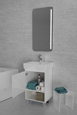 Тумба под раковину 1MarKa Tera 60 У76058 Белая глянцевая