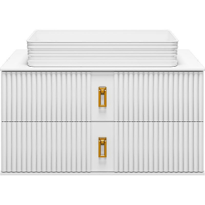 Тумба с раковиной Brevita Sevilla 90 УТ000022659 подвесная Белая глянцевая