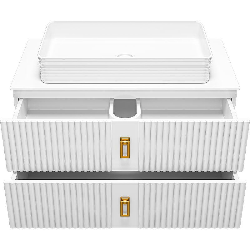 Тумба с раковиной Brevita Sevilla 90 УТ000022659 подвесная Белая глянцевая, купить, цена, заказать, магазин, доставка, скидка, промокод, купить, цена, заказать, магазин, доставка, скидка, промокод