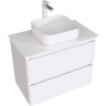 Тумба под раковину Aquanet Эмбер 80 330467 подвесная Белая матовая, купить, цена, заказать, магазин, доставка, скидка, промокод, купить, цена, заказать, магазин, доставка, скидка, промокод