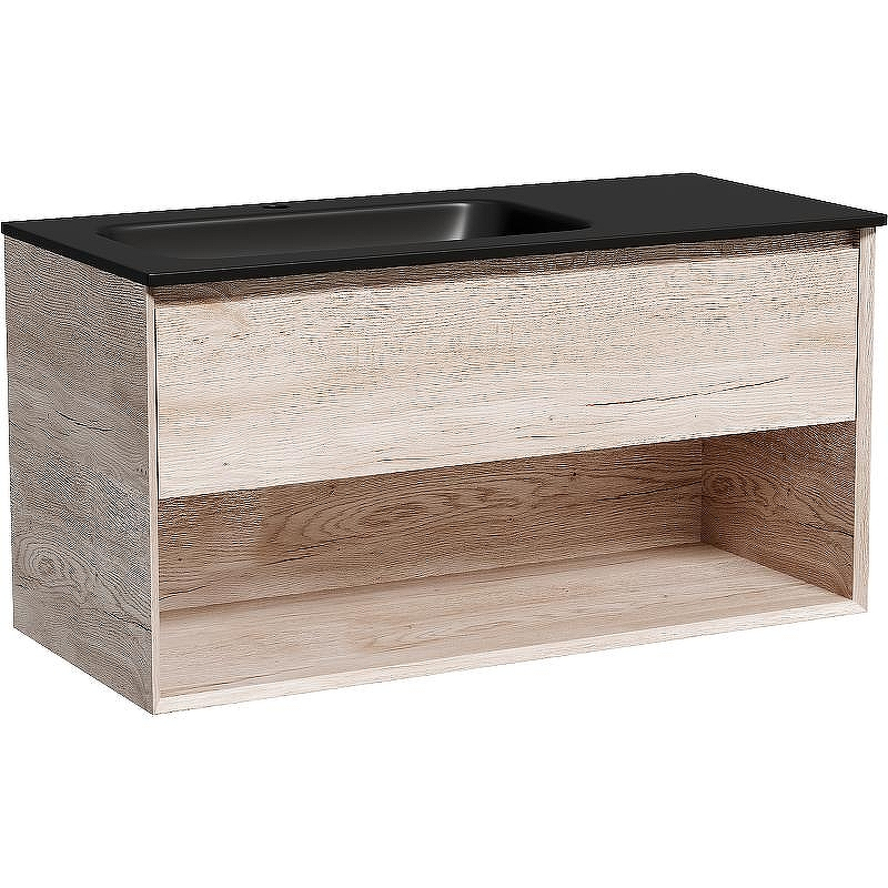 Тумба под раковину Sancos Marmi 1.0 100 L MR1.0100LEG подвесная Дуб галифакс натуральный, купить, цена, заказать, магазин, доставка, скидка, промокод, купить, цена, заказать, магазин, доставка, скидка, промокод