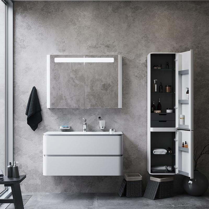 Шкаф пенал AM.PM Sensation 40 R M30CHR0406WG подвесной Белый глянцевый, купить, цена, заказать, магазин, доставка, скидка, промокод, купить, цена, заказать, магазин, доставка, скидка, промокод