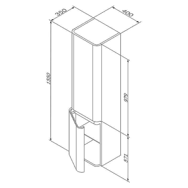 Шкаф пенал AM.PM Sensation 40 R M30CHR0406WG подвесной Белый глянцевый, купить, цена, заказать, магазин, доставка, скидка, промокод, купить, цена, заказать, магазин, доставка, скидка, промокод