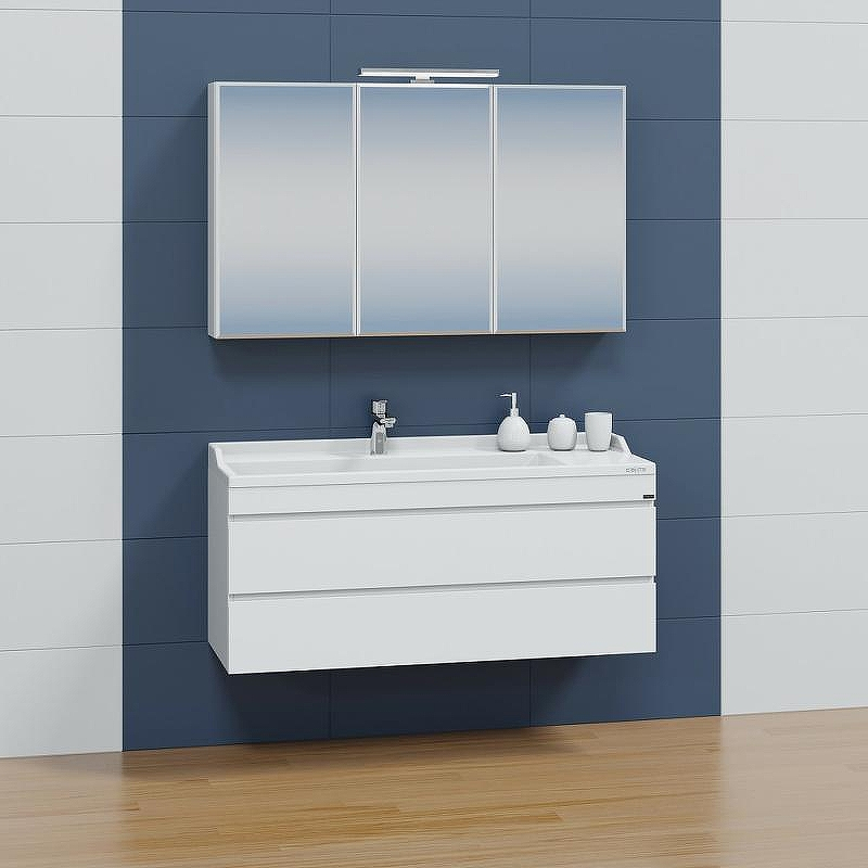 Тумба под раковину СанТа Марс 120 700255 подвесная Белая, купить, цена, заказать, магазин, доставка, скидка, промокод, купить, цена, заказать, магазин, доставка, скидка, промокод