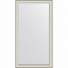 Зеркало Evoform Exclusive Floor 200х109 BY 6192 с фацетом в багетной раме - Белая кожа с хромом 78, купить, цена, заказать, магазин, доставка, скидка, промокод, купить, цена, заказать, магазин, доставка, скидка, промокод