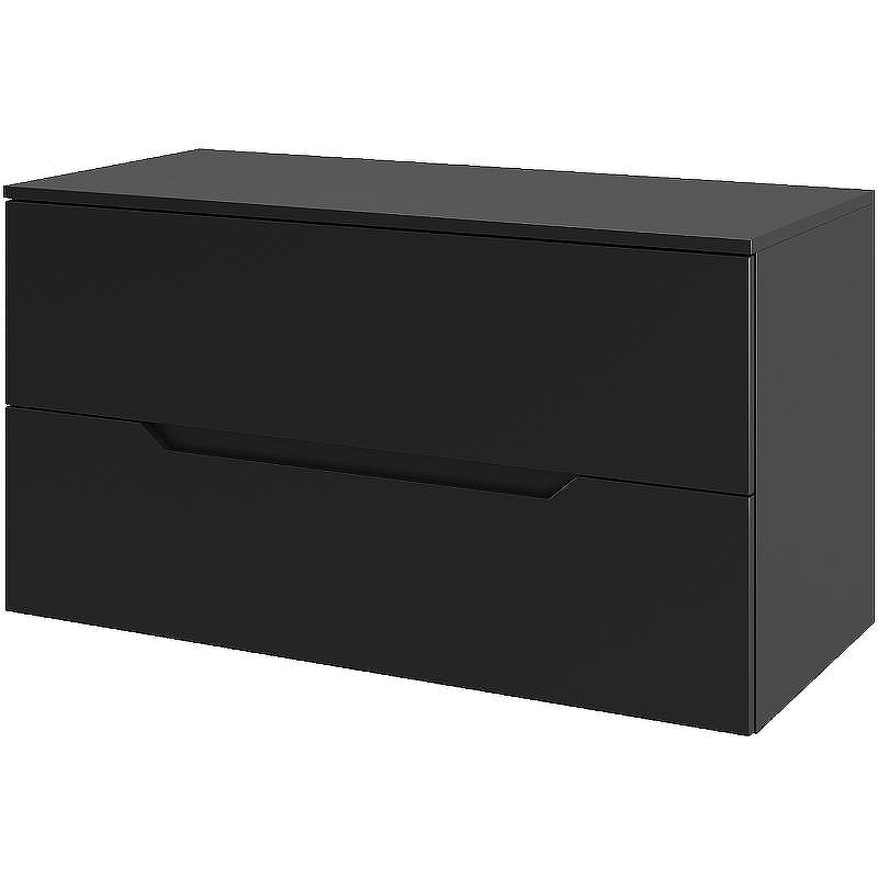 Тумба под раковину Orange Line 100 Li-100TubMDF подвесная Черная матовая, купить, цена, заказать, магазин, доставка, скидка, промокод, купить, цена, заказать, магазин, доставка, скидка, промокод