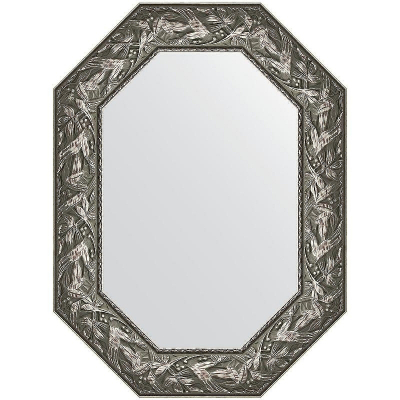 Зеркало Evoform Polygon 78х58 BY 7225 в багетной раме - Византия серебро 99