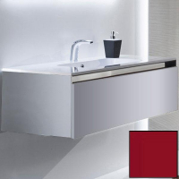Тумба с раковиной SanVit Кубэ-1 120 kkube1120 в цвете Ral подвесная Красный глянец, купить, цена, заказать, магазин, доставка, скидка, промокод, купить, цена, заказать, магазин, доставка, скидка, промокод