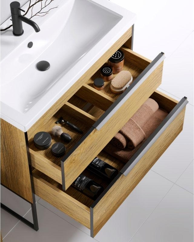 Тумба под раковину Aqwella Fargo 80 FRG0108DB Дуб балтийский, купить, цена, заказать, магазин, доставка, скидка, промокод, купить, цена, заказать, магазин, доставка, скидка, промокод