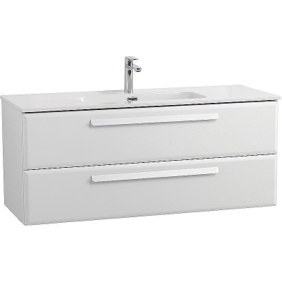 Тумба под раковину Cezares Eco-Cer-N 120 ECO-CER-N-1200-2C-SO-BO подвесная Bianco Opaco без ручек