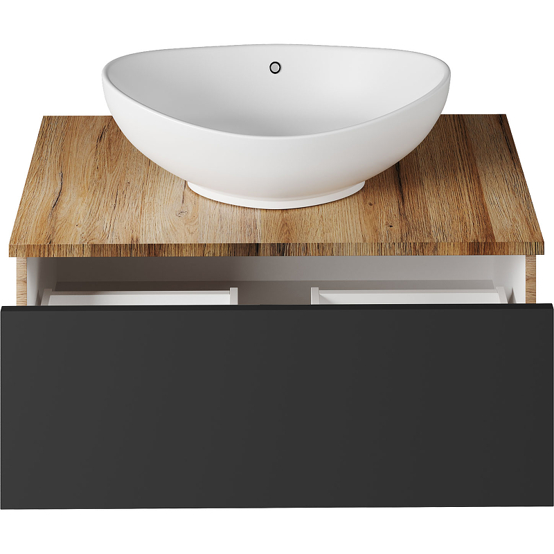 Тумба под раковину Misty Ива 80 П-Ива-01080-481Я подвесная Графит Дуб Вотан, купить, цена, заказать, магазин, доставка, скидка, промокод, купить, цена, заказать, магазин, доставка, скидка, промокод