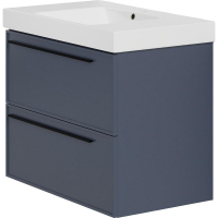 Тумба под раковину La Fenice Elba Twin 80 FNC-01-ELB-BG-80-2 подвесная. Синяя матовая, купить, цена, заказать, магазин, доставка, скидка, промокод, купить, цена, заказать, магазин, доставка, скидка, промокод