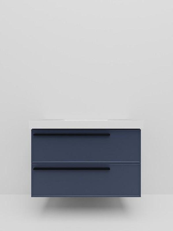 Тумба под раковину La Fenice Elba Twin 80 FNC-01-ELB-BG-80-2 подвесная. Синяя матовая, купить, цена, заказать, магазин, доставка, скидка, промокод, купить, цена, заказать, магазин, доставка, скидка, промокод