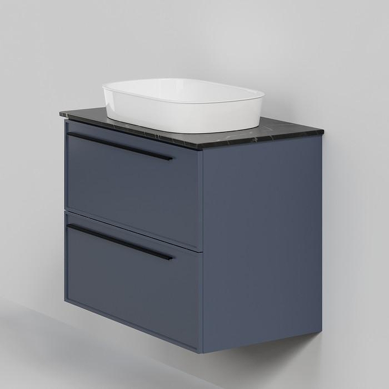 Тумба под раковину La Fenice Elba Twin 80 FNC-01-ELB-BG-80-2 подвесная. Синяя матовая, купить, цена, заказать, магазин, доставка, скидка, промокод, купить, цена, заказать, магазин, доставка, скидка, промокод