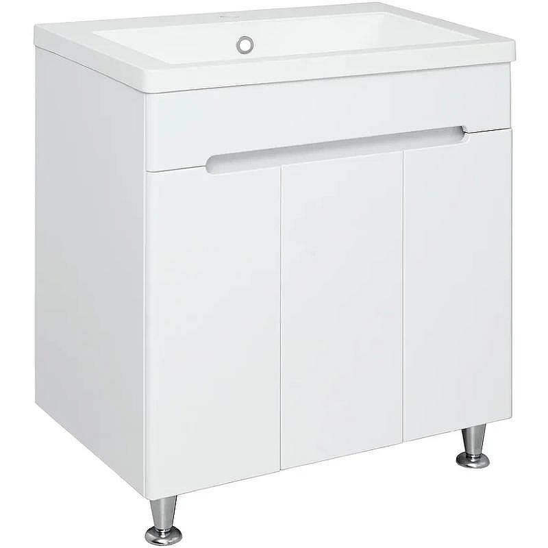 Тумба под раковину Runo Парма 75 00-00001040 Белая, купить, цена, заказать, магазин, доставка, скидка, промокод, купить, цена, заказать, магазин, доставка, скидка, промокод