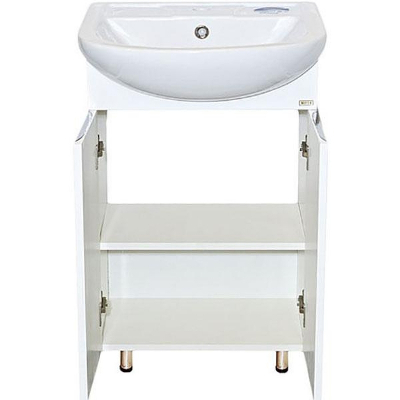 Тумба с раковиной Misty Лаванда 50 УТ000000084 Белая