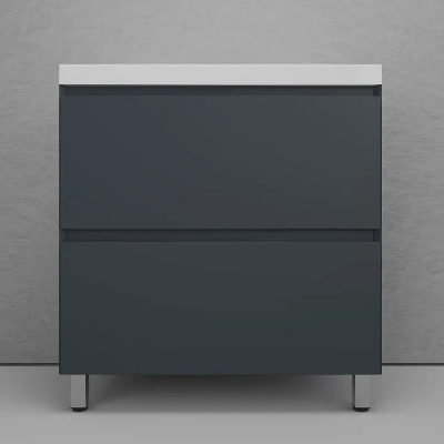 Тумба под раковину Style Line Манхэттен 80 ЛС-00002372 цвет Графит